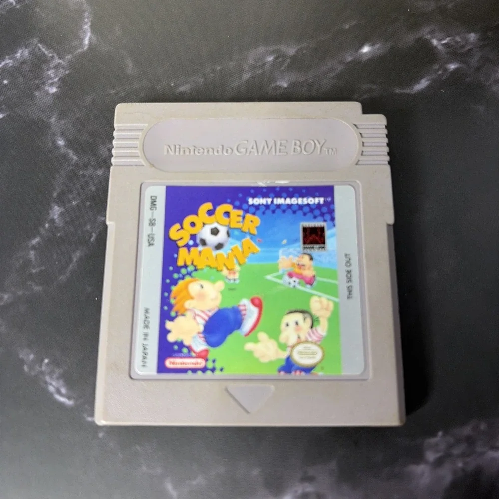 Game Boy & Color Nintendo Lot - Soccer Mania, Mia Hamm, Balloon Kid & Marble Mad